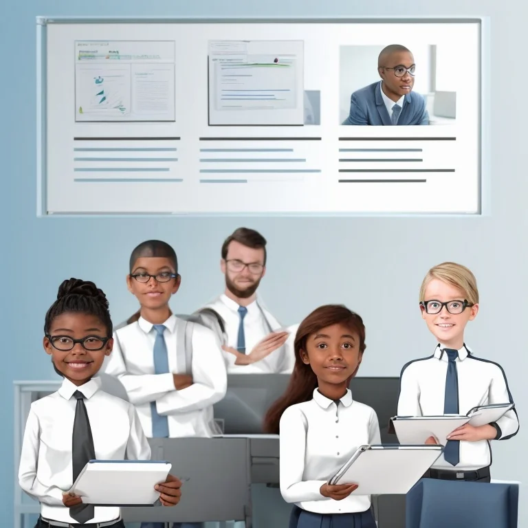 Individual working on a professional development assessment